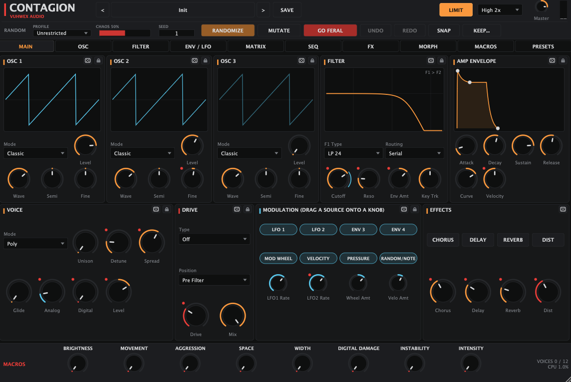 CONTAGION interface